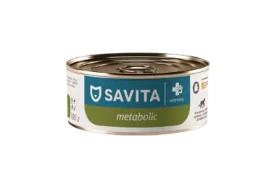 Savita vet Metabolic консервы для взрослых кошек для снижения веса, склонных к ожирению