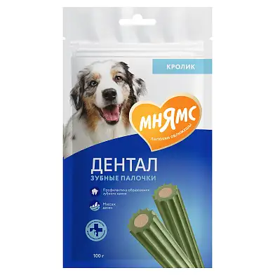 Мнямс DENTAL лакомство для собак Зубные палочки с хлорофиллом