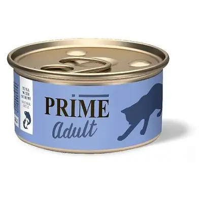 Prime консервы для кошек, тунец с сурими в собственном соку