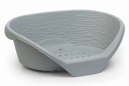 Купить alta Лежак для кошек и собак пластиковый серый